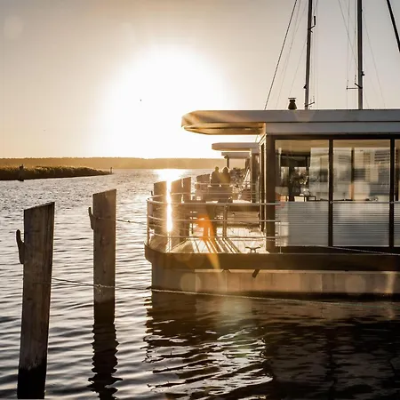 Floating Houseboat In Peenemunde